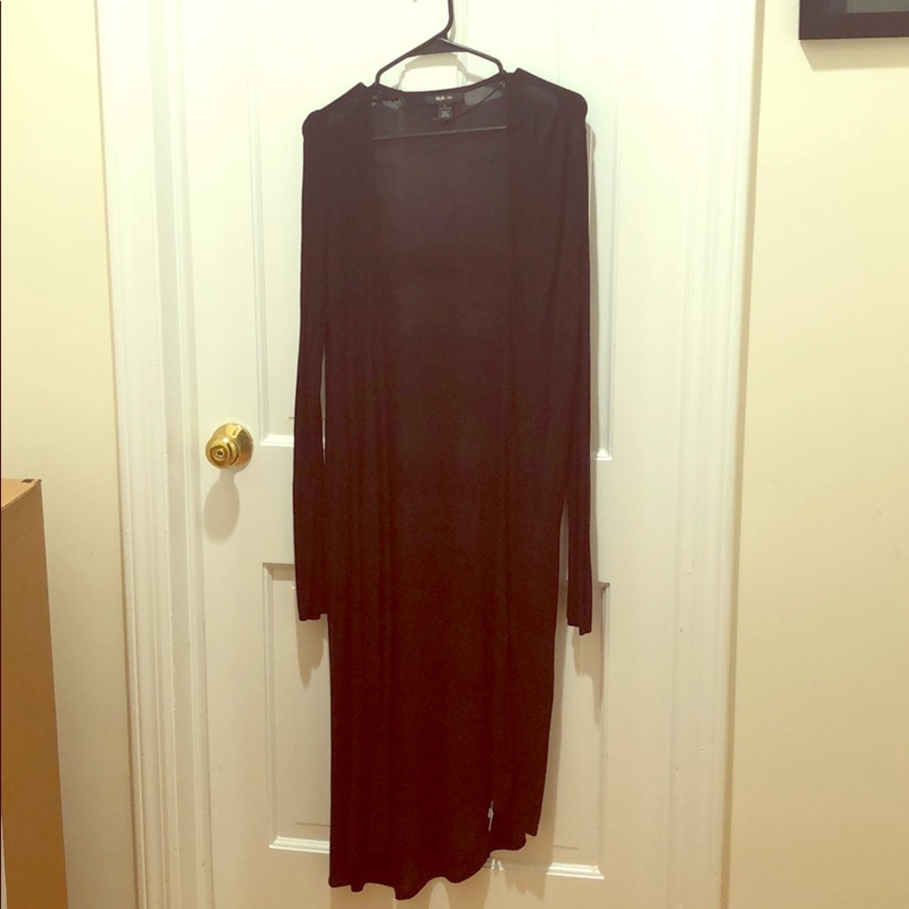 Black full length cardigan style & co